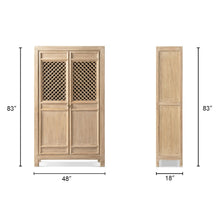 Load image into Gallery viewer, Arden - 2 Door Bookcase Storage Cabinet - Natural