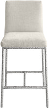 Load image into Gallery viewer, Reeves - Chenille Fabric Upholstered Counter Stool (Set of 2) - Silver Base