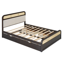 Load image into Gallery viewer, Platform Bed With Trundle And 2 Drawers