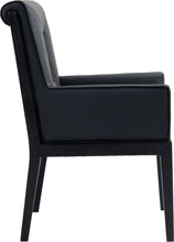 Load image into Gallery viewer, Gwendolyn - Faux Leather Dining Arm Chair With Black Frame
