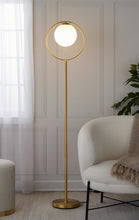 Load image into Gallery viewer, Moon - Contemporary Floor Lamp - Gold / Frosted