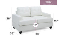 Load image into Gallery viewer, Stylish Transitional Loveseat For Two