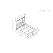 Load image into Gallery viewer, Avery - Bed With Bookcase Headboard