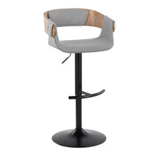 Load image into Gallery viewer, Elisa - Mid Century Modern Adjustable Barstool With Swivel & Rounded T Footrest (Set of 2)
