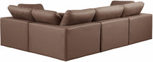 Load image into Gallery viewer, Comfy - 4 Piece Faux Leather Modular Sectional