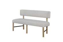 Load image into Gallery viewer, Pagosa - Upholstered Bench - English Knotty Oak / Gray