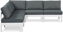 Load image into Gallery viewer, Nizuc - Outdoor Patio 5 Piece Modular Sectional With White Frame
