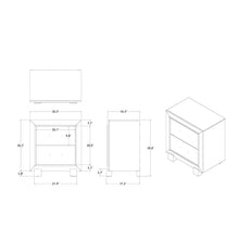 Load image into Gallery viewer, Skye - Marble Nightstand - White