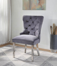 Load image into Gallery viewer, D2082 - Velvet Dining Side Chair With Chrome Legs (Set of 2)