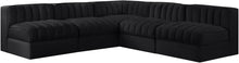 Load image into Gallery viewer, Rummi - Armless Velvet Performance Fabric Upholstered 5 Piece Modular Sectional