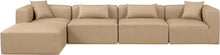 Load image into Gallery viewer, Cube - 5 Piece Modular Sectional With Chaise - Tan