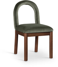 Load image into Gallery viewer, Conrad - Velvet Dining Chair With Brown Legs