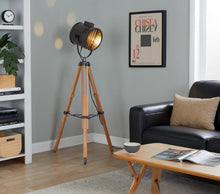 Load image into Gallery viewer, Ahoy - Industrial Floor Lamp - Natural / Antique