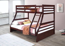 Load image into Gallery viewer, S091 - Twin / Full Bunk Bed - Brown