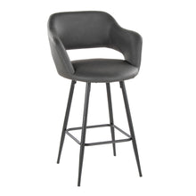 Load image into Gallery viewer, Margarite - Contemporary Fixed Height Counter Stool With Square Footrest (Set of 2)