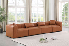 Load image into Gallery viewer, Cube - Modular 4 Piece Sofa - Cognac