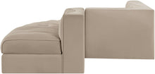 Load image into Gallery viewer, Rummi - Rounded Velvet Performance Fabric Upholstered 5 Piece Modular Sectional