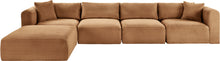 Load image into Gallery viewer, Shaggy - Fabric 5 Piece Modular Sectional With Ottoman