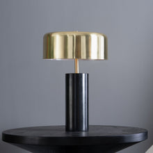 Load image into Gallery viewer, Desk Lamp With Drum Shade - Black