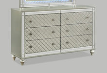 Load image into Gallery viewer, Crown Mark Furniture Cristian 6 Drawer Dresser in Beige image