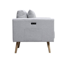Load image into Gallery viewer, Easton - Fabric Sofa With USB Charging Ports Pockets And Pillows