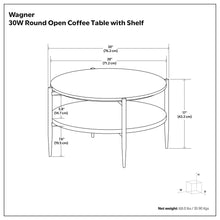 Load image into Gallery viewer, Wagner - Round Marble & Wood Table