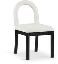 Load image into Gallery viewer, Conrad - Linen Dining Chair With Black Legs