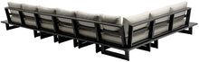 Load image into Gallery viewer, Maldives - 6 Piece Water Resistant Outdoor Patio Modular Sectional With Gray Base