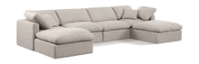 Load image into Gallery viewer, Indulge - Linen 6 Piece Modular Double Chaise Sectional