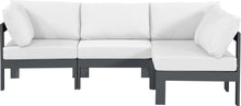 Load image into Gallery viewer, Nizuc - Outdoor Patio 4 Piece Modular Sectional With Gray Frame
