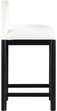 Load image into Gallery viewer, Conrad - Velvet Counter Stool With Black Legs