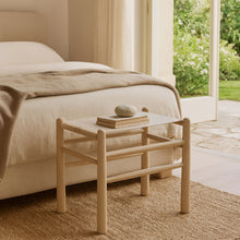 Load image into Gallery viewer, Santos - Faux Leather Upholstered Bench - Natural Frame
