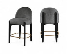 Load image into Gallery viewer, Torino - Counter Stool With Brushed Black Base