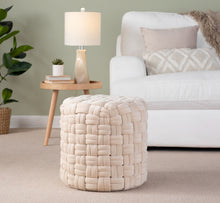 Load image into Gallery viewer, Braided - Versatile Round Ottoman