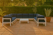 Load image into Gallery viewer, Nizuc - Outdoor Patio 13 Piece Modular Sectional With White Frame