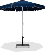 Load image into Gallery viewer, Amalfi - Aluminum Patio Umbrella - Black Base / White Pole