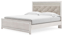 Load image into Gallery viewer, Altyra - King Panel Bed With Upholstered Headboard - White