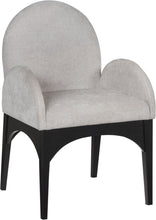 Load image into Gallery viewer, Waldorf - Chenille Dining Arm Chair With Black Legs