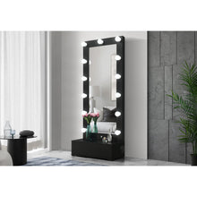 Load image into Gallery viewer, Elisa - Narrow Tall Mirror With Speaker And Drawer