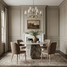 Load image into Gallery viewer, Valeo - Linen Textured Fabric Upholstered Dining Chair (Set of 2) - Painted Natural Base