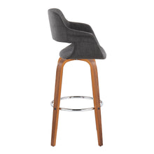 Load image into Gallery viewer, Vintage Flair - Mid Century Modern Fixed Height Barstool With Swivel & Round Footrest (Set of 2)