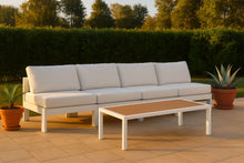 Load image into Gallery viewer, Nizuc - Outdoor Patio 4 Seat Armless Modular Sofa With White Frame
