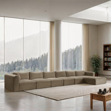 Load image into Gallery viewer, Shaggy - Fabric 6 Piece Modular Sectional With Chaise