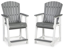 Load image into Gallery viewer, Transville - Barstool (Set of 2) - Gray / White