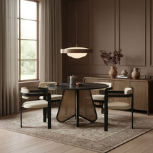 Load image into Gallery viewer, Aurum - Vegan Leather Upholstered Dining Chair With Graphite Black Base (Set of 2)