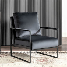 Load image into Gallery viewer, Classic Mid Century Modern Accent Chair With Durable Square Metal Frame, Armchair