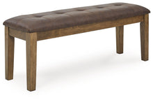 Load image into Gallery viewer, Urbinforte - Large Upholstered Dining Room Bench - Light Brown