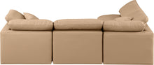 Load image into Gallery viewer, Indulge - Faux Leather 4 Piece Modular Sectional - Tan