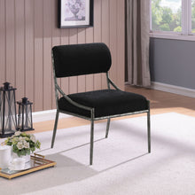 Load image into Gallery viewer, Bastille - Upholstered Dining Side Chair (Set of 2) - Silver Frame