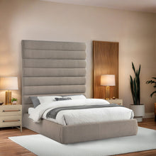 Load image into Gallery viewer, Adam - Linen Fabric Bed With 89" Headboard